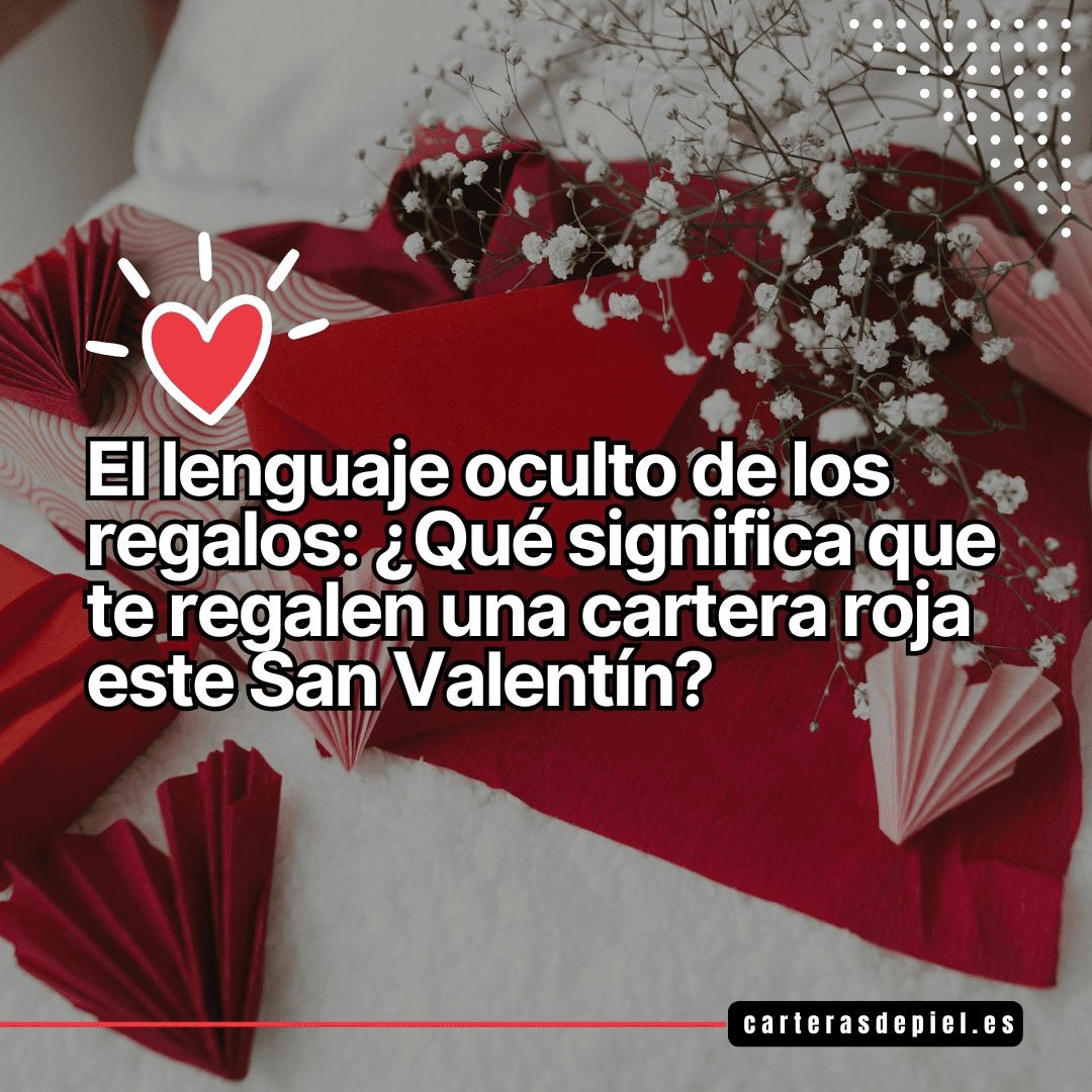 Cartera roja para san valentin